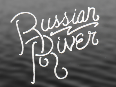 Russian River Type typography