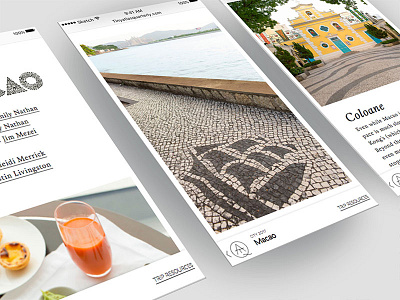 Tiny Atlas - Macao Feature mobile ui ux web