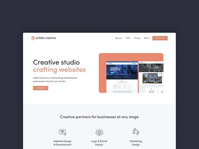 Artelle Creative website