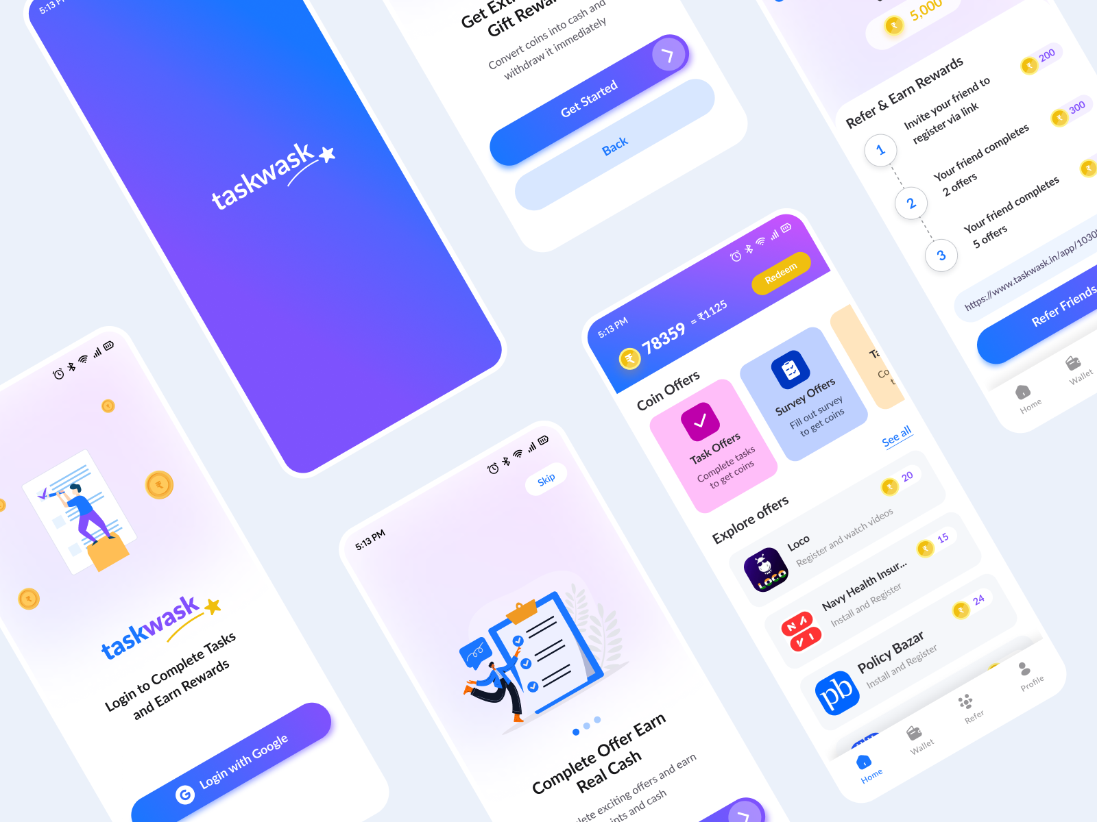 TaskWask Loyalty App by Aamir Mustafa on Dribbble