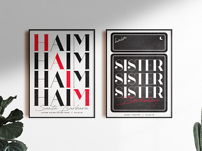 HAIM Gig Posters