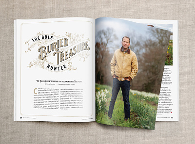 The Bulb Hunter art direction layout magazine publication typogaphy