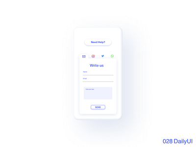 028 - Contact us 028 adobexd app contact us dailyui design mobile ui