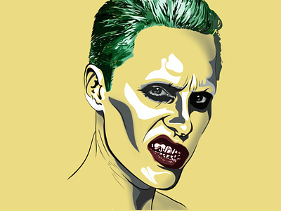 The joker character face illustration joker procreate art