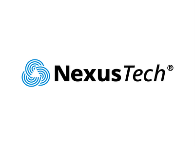 NexusTech branding logo logo design technology triangle