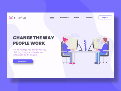 Smartup - Animated Landing Page