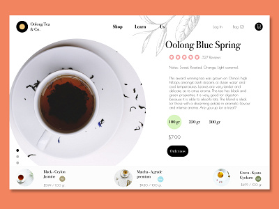 Oolong Tea - Ecommerce Website