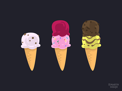 Ice-cream design food gaming ice cream illustration vector