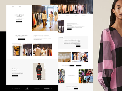 Dame de Pique - Women's Fashion & Clothing 👗 brown clothing fashion minimal photography website webdesign website