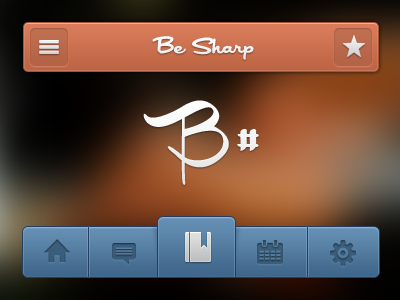 "Be Sharp" ios iphone mobile ui