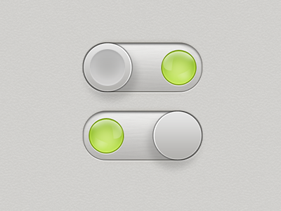 Retina Toggle knobs sliders