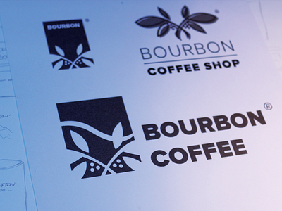 Bourbon Coffee Rebranding brand branding coffee drink logo