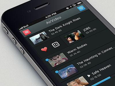 AirVideo Concept airvideo ios iphone mobile player video