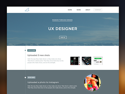 Concept Portfolio design portfolio ui website