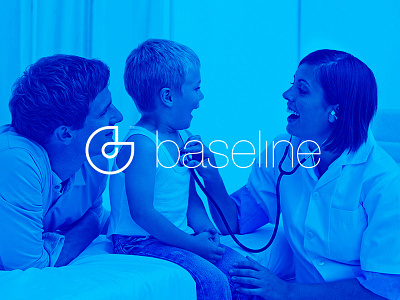Baseline - Logo Design b blue health mark medical pharmaceutical thin