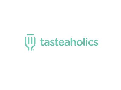 tasteaholics - Logo proposal aissa food fork logo matqoune negative space t taste