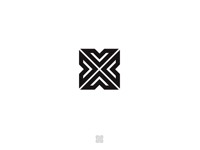 X V brand letter logo mark monogram v x