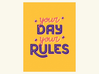 🟄 Your rules lettering 🟄