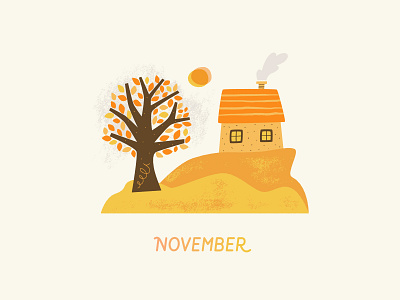 ✧ November ✧ art autumn calm comfy cozy drawing hand drawn home illustration lettering november