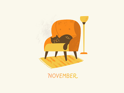✧ November ✧ art autumn calm comfy cozy drawing hand drawn home illustration lettering november
