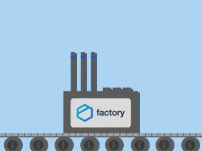 Tresorit factory after effect animation 2d argentina factory illustration