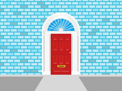 Puerta irlandesa / Irish door 2d adobe illustrator argentina design door illustration irish irlandesa puerta vector