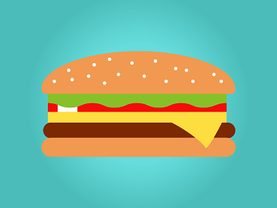 Hamburguesa / Burger adobe illustrator argentina design food hamburger hamburger menu hamburguesa illustration