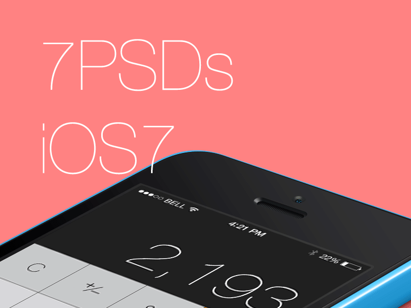 7 More iOS7 PSDs 7 app flat freebie gif interface ios iphone mobile psd retina ui