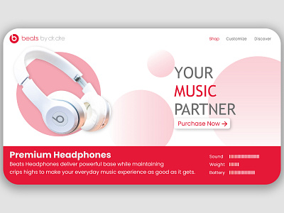 Headphone Landing page branding design graphic design headphones illustration landing page ux web design web page