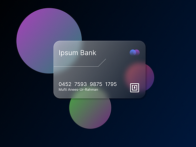 Pretty Bank Card