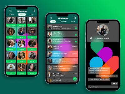 Whatsapp But Pretty ad android android app app application branding design ios ios app ui ux