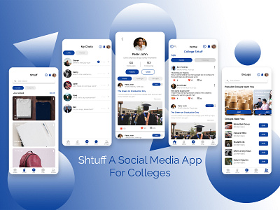 Shtuff A Social Media App android android app app design graphic design ui ux