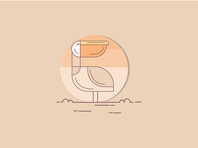 The Bird bird branding design flat graphic illustration illustrator minimal tower typography ui vector