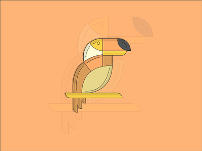 The Bird art vector bird graphic style illustration tropical ui