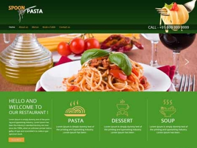 spoonpasta logo ux web website