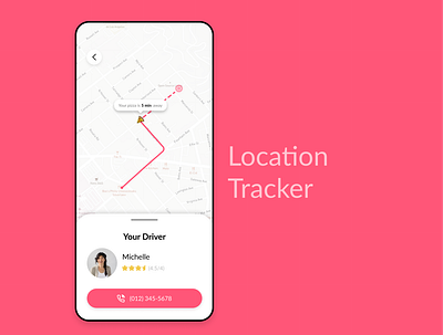 Daily UI 20 - Location Tracker app concept app design daily 100 daily 100 challenge daily ui daily ui 20 dailyui design location location tracker pizza