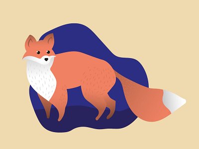 Fox design fox illustration ilustrator orange sketch vector