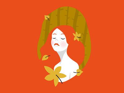 Autumn autumn design fairy girl illustration ilustrator sketch vector