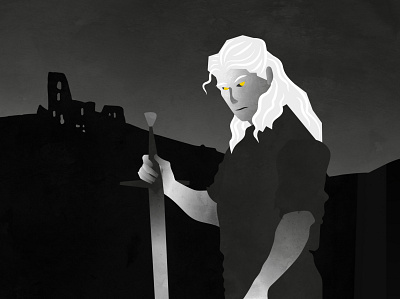 Geralt of Rivia design illustration ilustrator sketch the witcher vector
