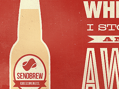 SendBrew awesome beer grunge old retro texture type typography vintage wallpaper