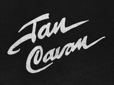 Jan Cavan calligraphy custom type handwritten illustration lettering letters script type typeface typography
