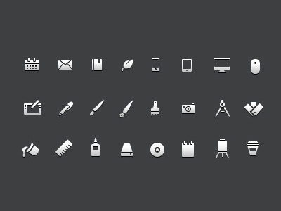 Mini Icons WIP artist calendar design designer email envelope icons illustration mail pixel pixel icons small icons