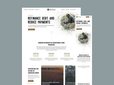 Ag America Land Loan Page ui ux web webdesign website wordpress