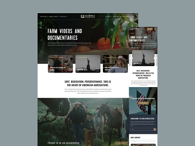 Ag America Video Page ui ux web webdesign website wordpress