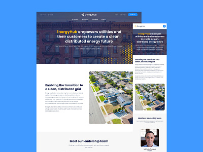 EnergyHub Company Page hubspot uiux web webdesign website wordpress