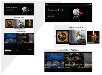 E-commerce platform Home page design ecommerce user experience userinterface visual design webdesign