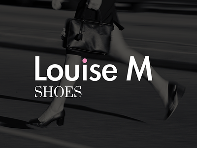 Louise M Shoes logo branding design logo ecom shoes