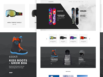 ecommerce website design branding design ecommerce snowboarding web design website