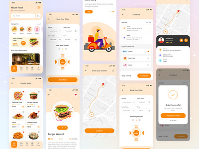 Food Delivery - Mobile App app concept app design application design ecommerce food app food delivery app food delivery service mobile app mobile ui restaurant app