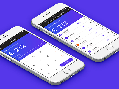 Daily UI #004 - Calculator amount application calculator daily ui goal iceland min money plus save travel